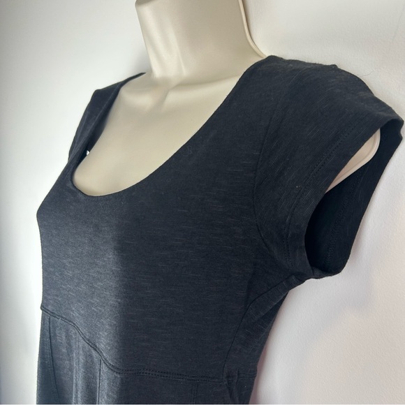 Toad&Co Cap Sleeve Organic Cotton Midi Dress sz XS Gorpcore Office Casual - Picture 6 of 12